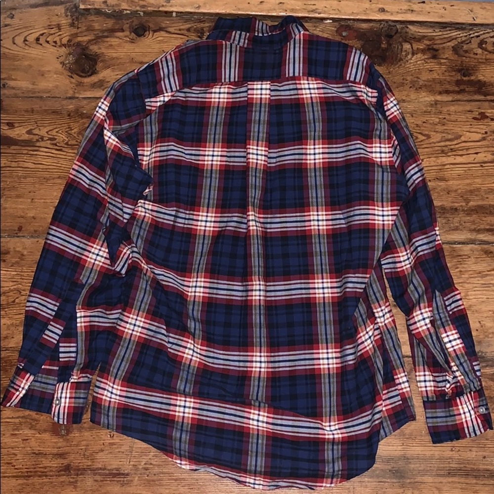 Ll Bean Plaid Button Down - image 4